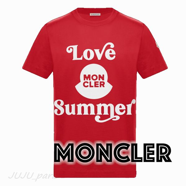 モンクレール★2021SS★Love Summerロゴ半袖Tシャツコピー