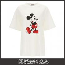 【ミュウミュウ x Disney】MICKEY ミッキーマウス TシャツコピーMJN320 1Z...