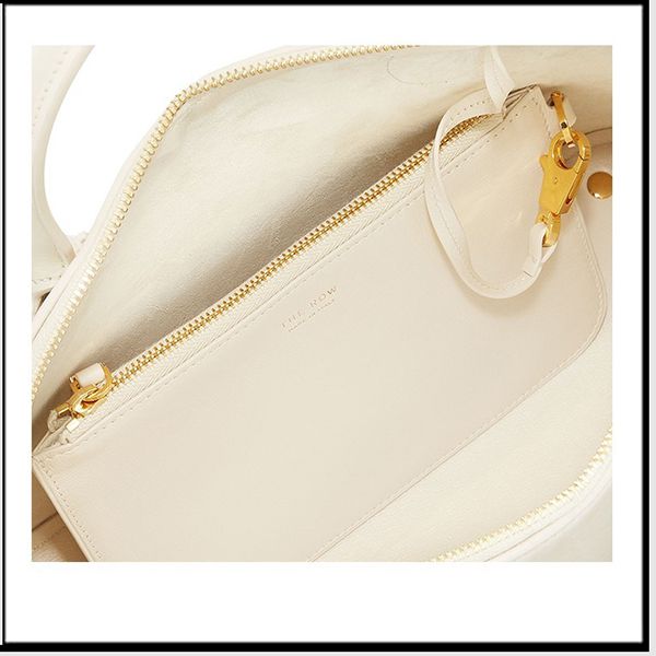 【The Row】Lady カーフレザー バッグ ★ ベストレラー ★ポーチコピー WI222L60 IVORY SHG