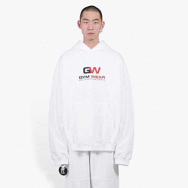 21AWバレンシアガ パーカー コピー★GYM WEAR ロゴ★フーディ スウェット