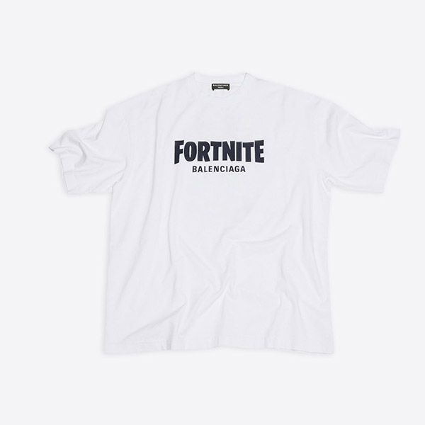 22SSバレンシアガ Tシャツ コピー★Fortnite©EPIC GAMES ロゴの刺繍 612966TLVO36506