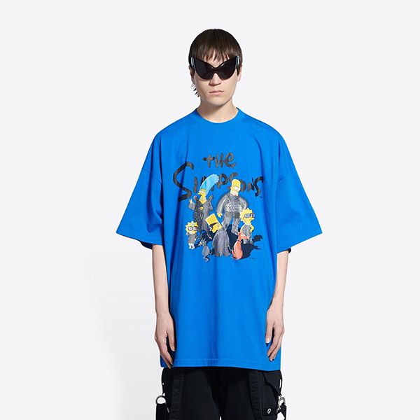 バレンシアガ ザシンプソンズ コラボ Tシャツ 偽物 676589TLVG77200