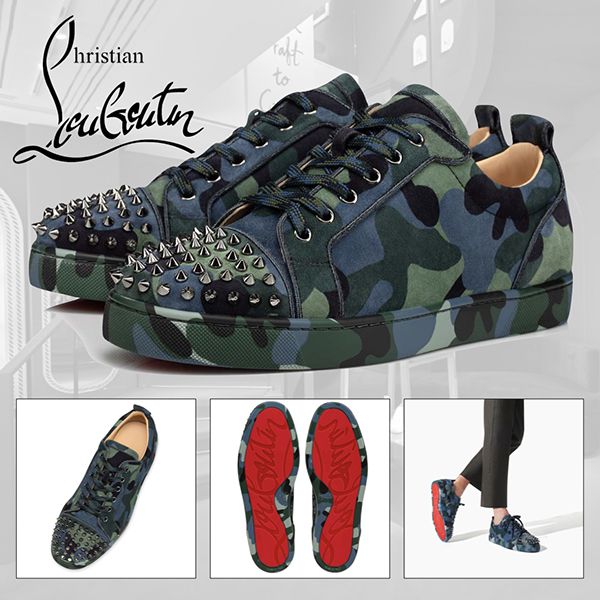 【ルブタン 偽物】Louis Junior Spikes Orlato スニーカー 1220591M494