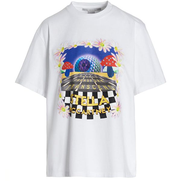 【22SS】ステラマッカートニー 偽物 デイトリッパー コットン Tシャツ 5112403SPW559000