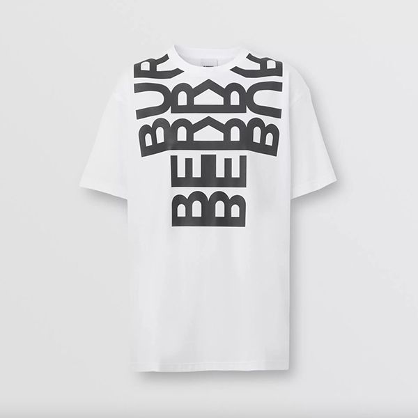 新作【バーバリー スーパーコピー】ロゴプリントオーバーサイズTシャツ 全3種 80522131