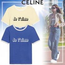 芸能人御用達！セリーヌ JE T'AIME コットンTシャツ スーパーコピー 2色 2X815671Q.06BE