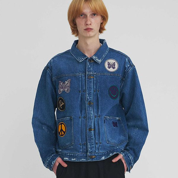 【Needles】Assorted Patches Jean Jacket デニム ジャケット 偽物