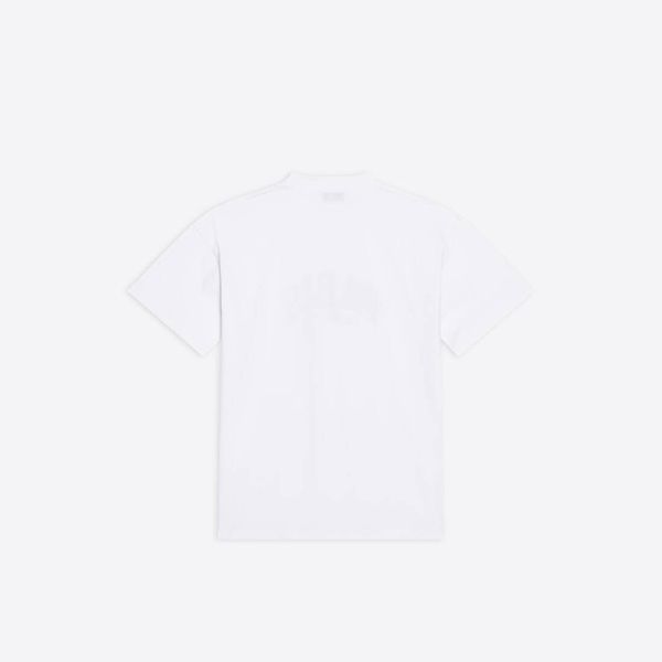 ◆バレンシアガ◆CITIES PARIS ロゴ ウィメンズ コットンTシャツ 偽物 612965TLVL71070