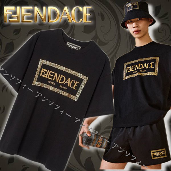 【フェンディACE】待望のコラボ発売！フェンディ×ヴェルサーチ Tシャツ 偽物 FY1144AKDVF0QA1