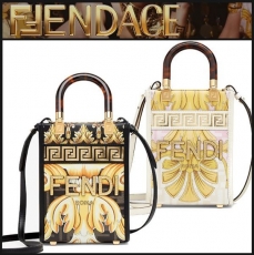 【フェンディ×ヴェルサーチェ】Fendace◆Sunshine Mini ショッパーバッグ コピー 8BS051AKMTF1HZB