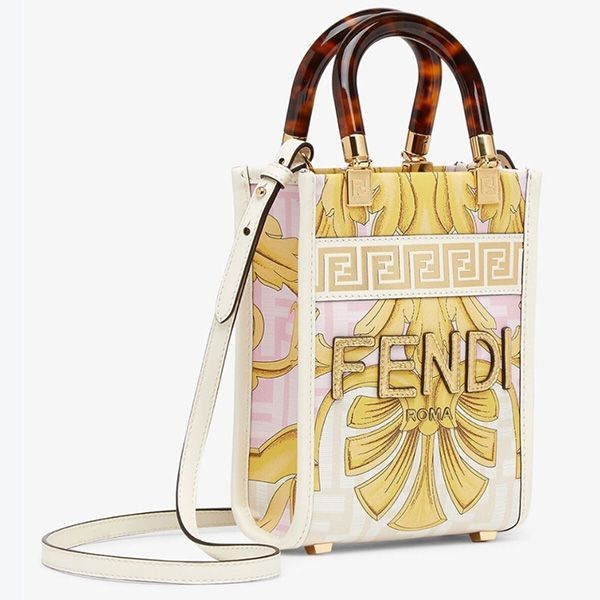 【フェンディ×ヴェルサーチェ】Fendace◆Sunshine Mini ショッパーバッグ コピー 8BS051AKMTF1HZB