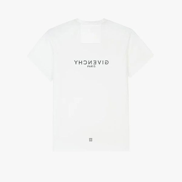 関税負担なし◆ジバンシィ スーパーコピー◆リバース スリム Tシャツ ホワイト BW707Y3Z6P100