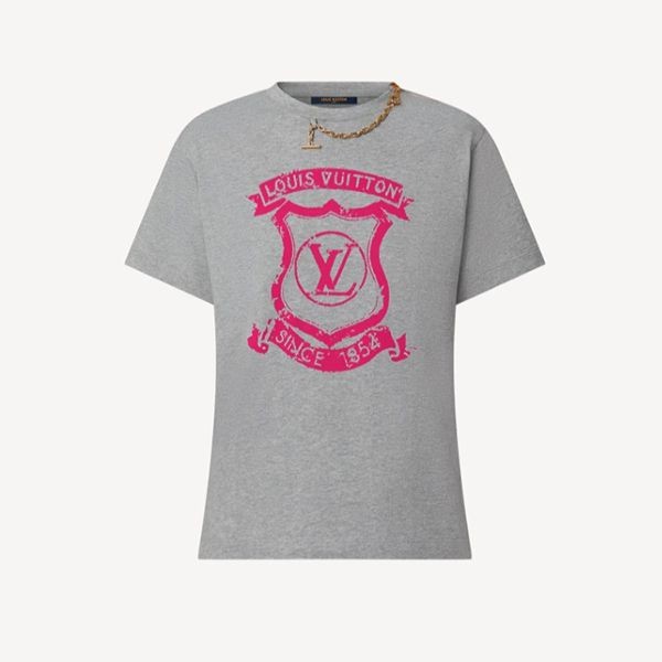 可愛い◇​ルイヴィトン◇LVコートオブアームTシャツ 偽物★送料込★1AAAE9