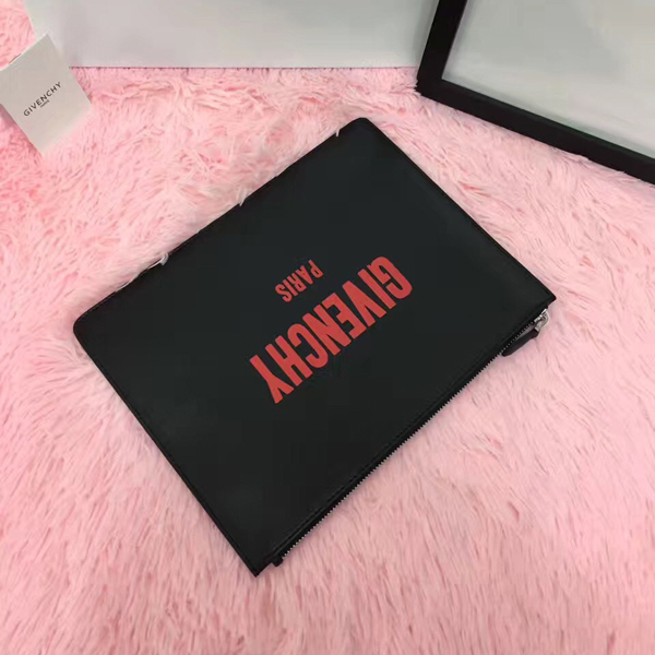 ジバンシィスーパーコピー GIVENCHY クラッチバッグ RED LOGO SMALL CLUTCH