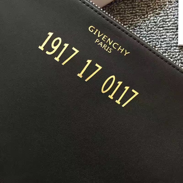 ジバンシィスーパーコピー GIVENCHY ロゴクラッチバッグ レザー 1917 17 0117 カーフレザー BK06061563