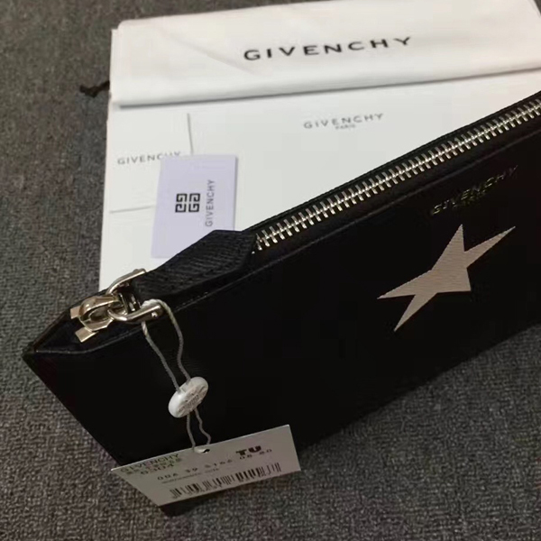 ジバンシィスーパーコピー GIVENCHY クラッチバッグ 6350655 004 スターパッチ ミディアム BLACK