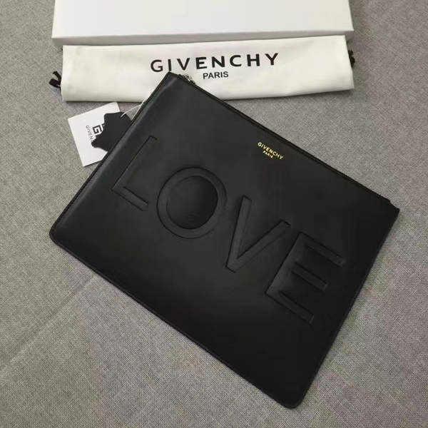 ジバンシィスーパーコピー GIVENCHY クラッチバッグ LOVE スターエンボス レザー