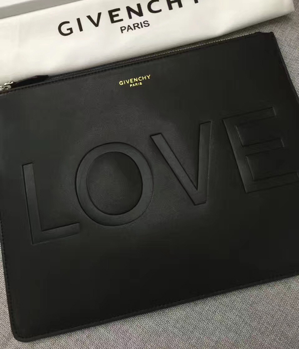 ジバンシィスーパーコピー GIVENCHY クラッチバッグ LOVE スターエンボス レザー