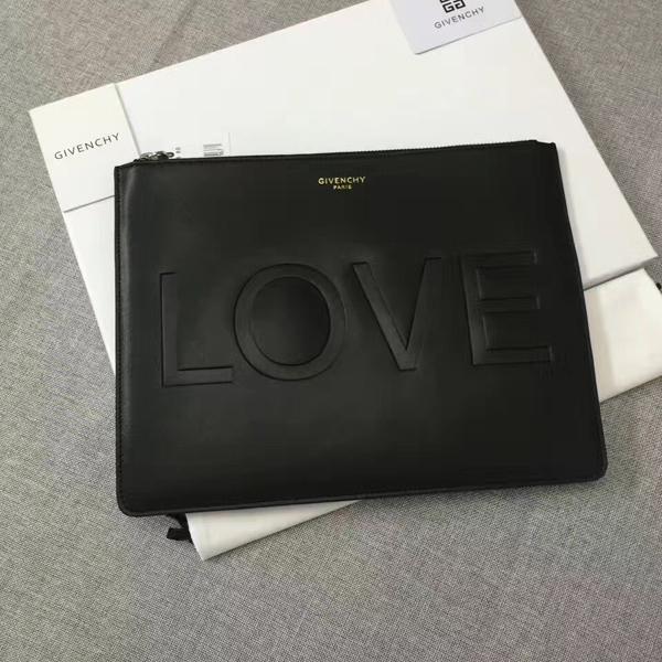 ジバンシィスーパーコピー GIVENCHY クラッチバッグ LOVE スターエンボス レザー