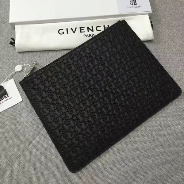 ジバンシィスーパーコピー GIVENCHY クラッチバッグ BK06072020 001 スターエンボスクラッチ Black