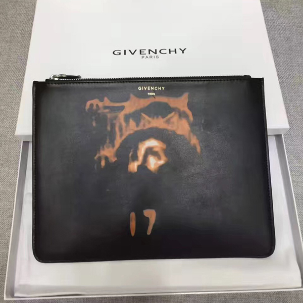 ジバンシィスーパーコピー GIVENCHY クラッチバッグ Jesus Christ レザーパイピング