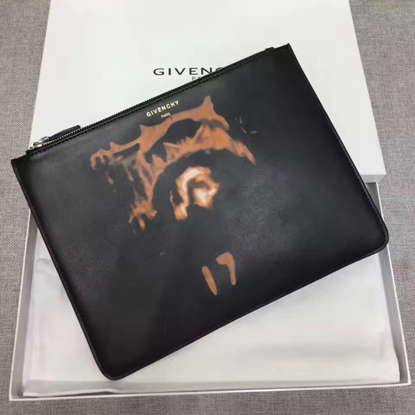 ジバンシィスーパーコピー GIVENCHY クラッチバッグ Jesus Christ レザーパイピング