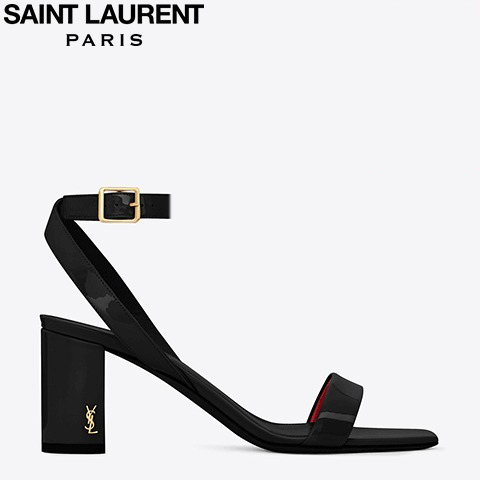 サンローラン靴コピー 2017年 472039D6CKK1000 LOULOU 70 ANKLE STRAP SANDAL