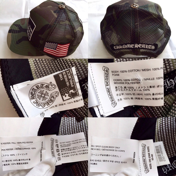 クロムハーツ 帽子 コピー 大人気商品 TRUCKER CAP THE HEROS PROJECT カモフレージュ