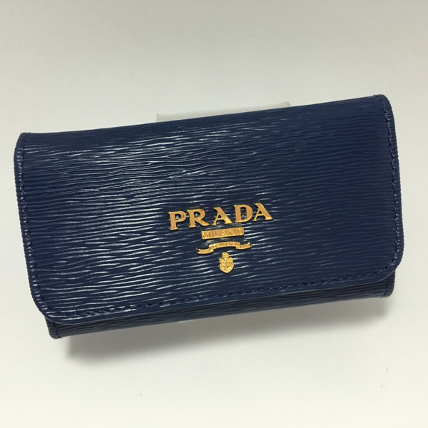 PRADA プラダキーケース コピー VITELLO MOVEキーケース ブルー 1PG222（BLUETTE)