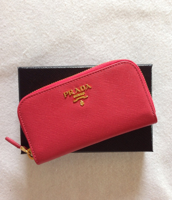 PRADA プラダキーケース コピー☆VITELLO MOVE ラウンドキーケース PEONIA 1PG604