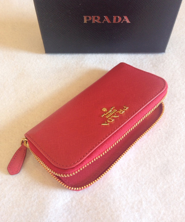 PRADA プラダキーケース コピー☆VITELLO MOVE ラウンドキーケース PEONIA 1PG604