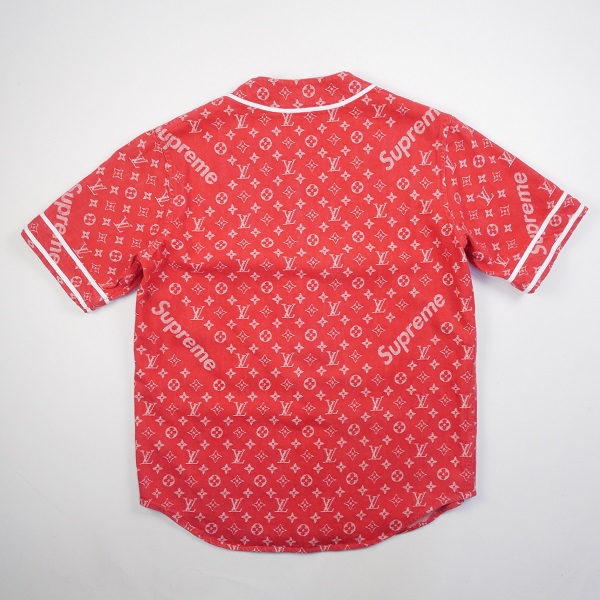 ルイ ヴィトン トップス コピー POP-UP STORE Minami Aoyama限定 Jacquard Denim Baseball Jersey ベースボールシャツ