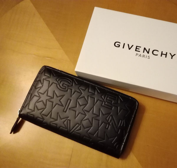 ジバンシー 財布コピーGIVENCHY 2018 ICONIC スターエンボス ファスナー長財布 ブラック