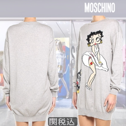 モスキーノ コピーMOSCHINO 2018 Betty Boop ミニワンピース・ドレス