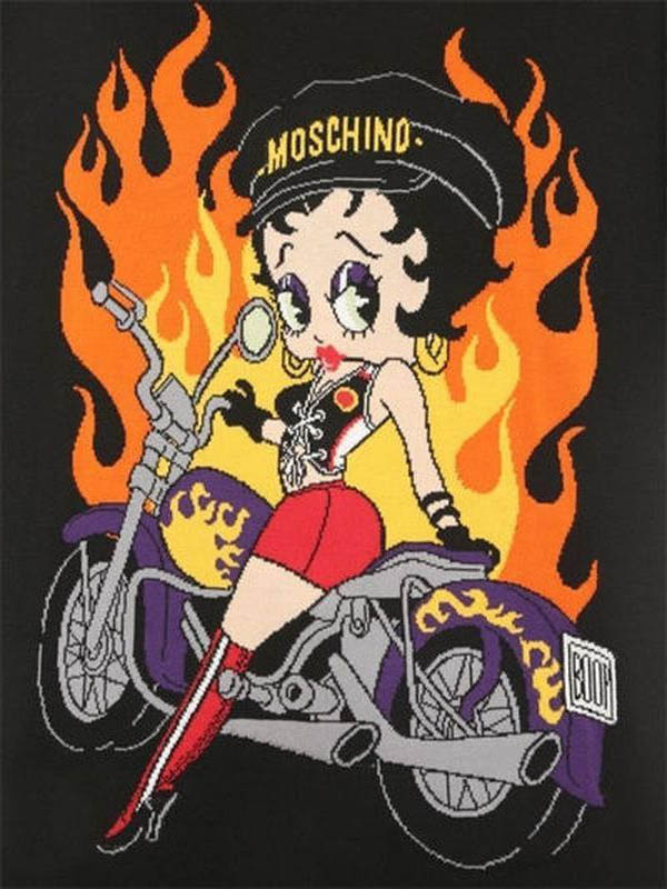 モスキーノ コピーMOSCHINO 2018 新作 Betty Boop ベティトレーナー MOSCHINOよりロングスリーブシャツ