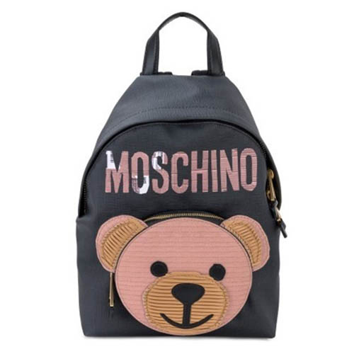 Moschino モスキーノ リュック コピー ブラック テディベアバックパック 2018 秋冬