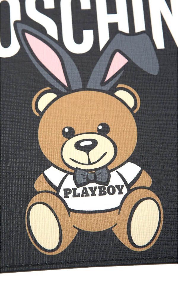 Moschino2018 新作 Teddy Playboy クラッチバッグ 黒