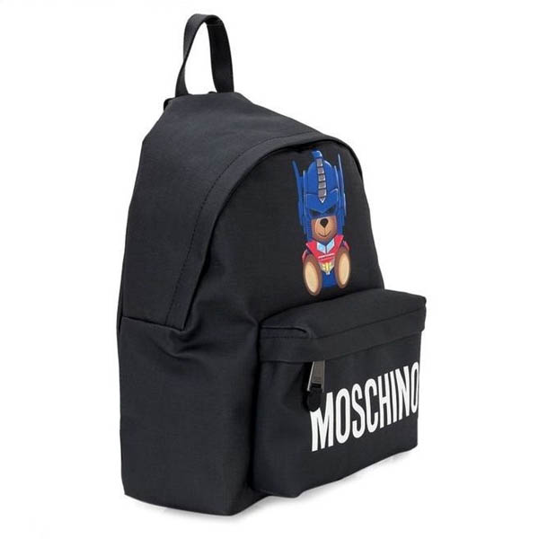 モスキーノ リュック コピー  ブラック ベアバックパック Transformer Teddy Backpack