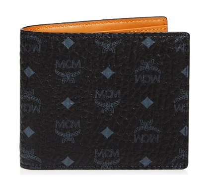 MCM☆クラウス ロゴ付き 二つ折り財布 ブラック MCM 財布コピー