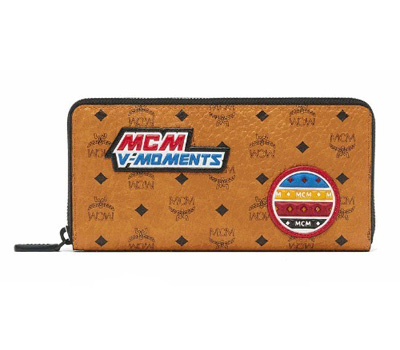 MCM 長財布 2018 ビクトリー MXL8SVE20CO 長財布 MCM 財布コピー 中央ファスナーコインポケット