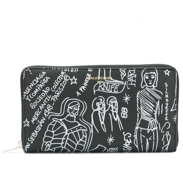 バレンシアガ 長財布 Classic Money Graffiti Wallet バレンシアガ スーパーコピー