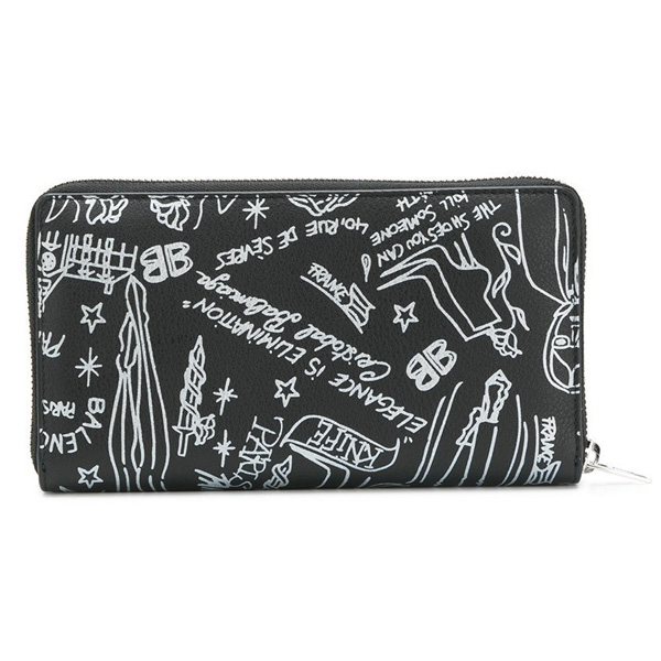 バレンシアガ 長財布 Classic Money Graffiti Wallet バレンシアガ スーパーコピー