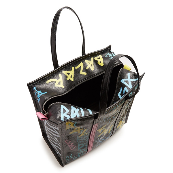 バレンシアガ クラッチバッグ Bazar Graffiti Clutch in Arena Leather バレンシアガスーパーコピー