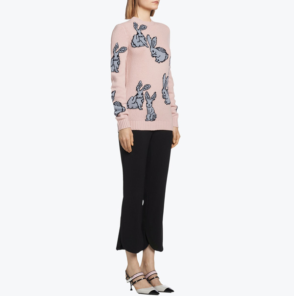 プラダ ラビット ニット・セーター プラダ うさぎ ニットRABBIT INTARSIA CASHMERE BLEND SWEATER スーパーコピー