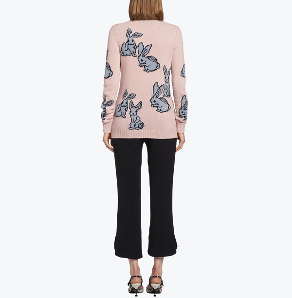 プラダ ラビット ニット・セーター プラダ うさぎ ニットRABBIT INTARSIA CASHMERE BLEND SWEATER スーパーコピー