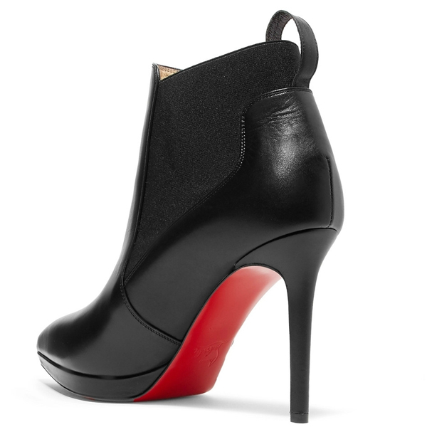 Christian Louboutin アンクルブーツ 100m BLK ショートブーツ ブーティ ルブタン靴ブーツ コピー