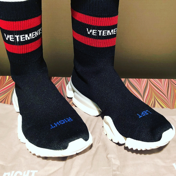 VETEMENTS×Reebok ヴェトモン リーボック コピー レアニットソックススニーカー コラボ ューズ VETEMENTSスニーカー