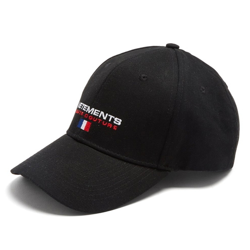 VETEMENTS お洒落ロゴCap 黒 ヴェトモン キャップ コピー