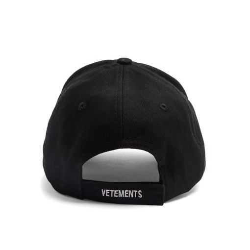 VETEMENTS お洒落ロゴCap 黒 ヴェトモン キャップ コピー