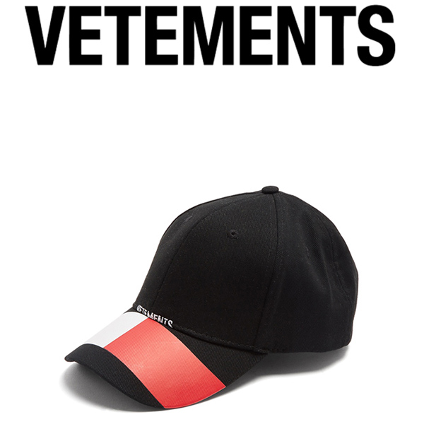 VETEMENTS ヴェトモン キャップ コピー Tommy-print canvas cap キャップ